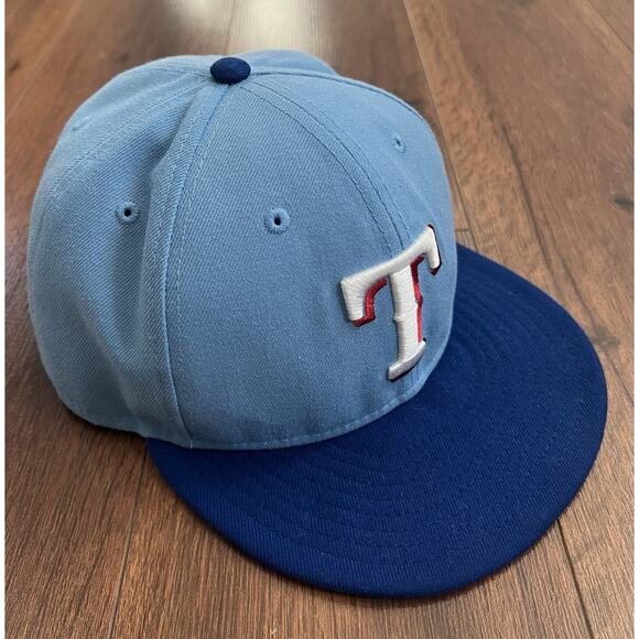 TEXAS RANGERS New Era Official On Field MLB Baseball Cap Hat Sz 7 3/4 - Picture 3 of 9